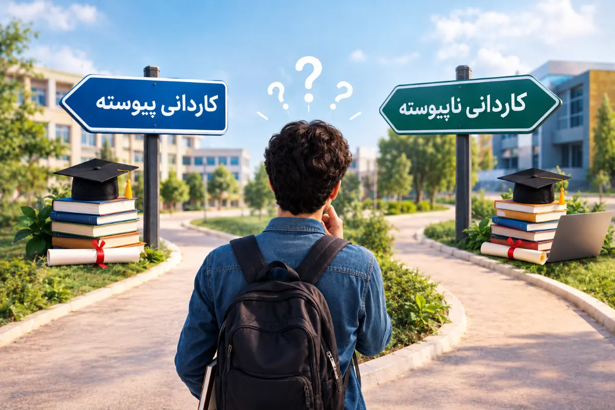 تفاوت کاردانی پیوسته و ناپیوسته؛ انتخاب توسط دانشجو